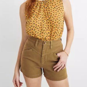 Madewell Emmett Shorts: Yoke Edition - Olive Green